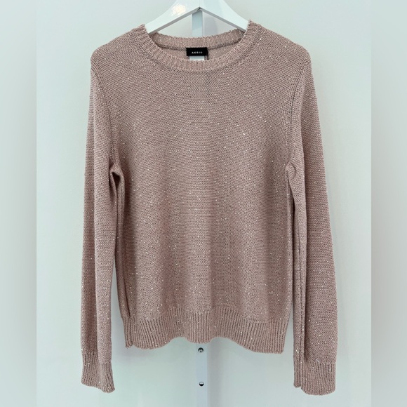 AKRIS LINEN SEQUINS LILY PULLOVER SWEATER SIZE US 14 NWTS! - Picture 7 of 15